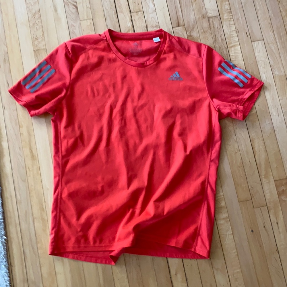 Addidas red/orange shirt M